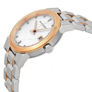 Burberry The City Silver Dial Two Tone Steel Strap Watch for Women - BU9214