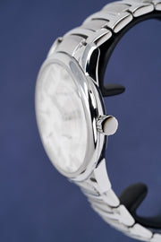 Burberry The Classic Silver Dial Silver Steel Strap Watch for Men - BU10004