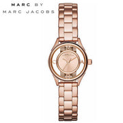 Marc Jacobs Tether Transparent Rose Gold Dial Rose Gold Steel Strap Watch for Women - MBM3417