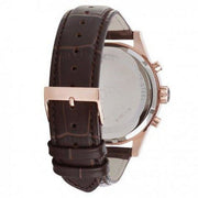 Hugo Boss Jet Chronograph Grey Dial Brown Leather Strap Watch for Men - 1513281