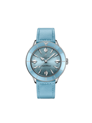 Breitling Superocean Heritage '57 Pastel Paradise Blue Dial Blue Leather Strap Watch for Women - A10340161C1X1