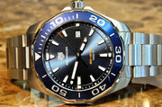 Tag Heuer Aquaracer Blue Dial Silver Steel Strap Watch for Men - WAY101C.BA0746