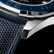Tag Heuer Aquaracer Quartz Diamonds Blue Dial Blue Nylon Strap Watch for Women - WAY131N.FT6091
