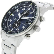 Citizen Eco Drive Chronograph Blue Dial Silver Stainless Steel Watch For Men - CA0690-88L
