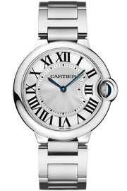 Cartier Ballon Bleu De Cartier Silver Dial Silver Steel Strap Watch for Women - W69011Z4