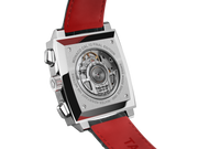 Tag Heuer Monaco Calibre 12 Final Edition Chronograph Grey Dial Black Leather Strap Watch for Men - CAW211J.FC6476
