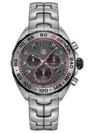 Tag Heuer Formula 1 Special Edition Chronograph Grey Dial Silver Steel Strap Watch for Men - CAZ1012.BA0883