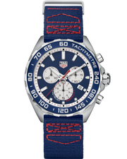 Tag Heuer Formula 1 Redbull Edition Chronograph Blue Dial Blue NATO Strap Watch for Men - CAZ1018.FC8213