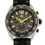 Tag Heuer Formula 1 Chronograph Grey Dial Black Nylon Strap Watch for Men - CAZ101AG.FC8304