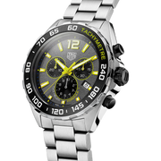 Tag Heuer Formula 1 Chronograph Grey Dial Silver Steel Strap Watch for Men - CAZ101AG.BA0842