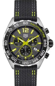 Tag Heuer Formula 1 Chronograph Grey Dial Black Nylon Strap Watch for Men - CAZ101AG.FC8304
