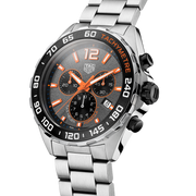 Tag Heuer Formula 1 Chronograph Ceramic Black Dial Silver Steel Strap Watch for Men - CAZ101AH.BA0842