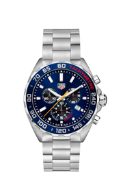 Tag Heuer Formula 1 Red Bull Racing Chronograph Blue Dial Silver Steel Strap Watch for Men - CAZ101AK.BA0842