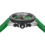 Tag Heuer Formula 1 Chronograph Green Dial Green Rubber Strap Watch for Men - CAZ101AP.FT8056