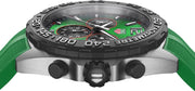 Tag Heuer Formula 1 Chronograph Green Dial Green Rubber Strap Watch for Men - CAZ101AP.FT8056