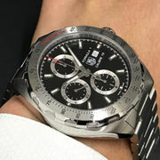 Tag Heuer Formula 1 Calibre 16 Automatic Chronograph Black Dial Silver Steel Strap Watch for Men - CAZ2010.BA0876