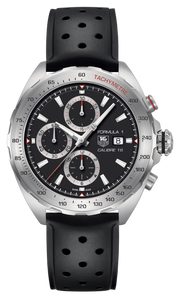 Tag Heuer Formula 1 Calibre 16 Black Dial Black Leather Strap Watch for Men - CAZ2010.FT8024