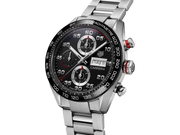 Tag Heuer Carrera Chronograph Black Dial Silver Steel Strap Watch for Men - CBN2A1AA.BA0643