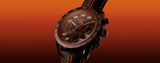 Tag Heuer Carrera Chronograph Porsche Orange Racing 44mm Black Dial Black Nylon Strap Watch for Men - CBN2A1M.FC6526