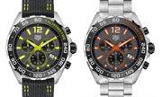 Tag Heuer Formula 1 Chronograph Ceramic Black Dial Silver Steel Strap Watch for Men - CAZ101AH.BA0842