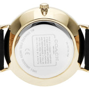 Coach Charles Black Dial Brown Leather Strap Watch for Women - 14602156