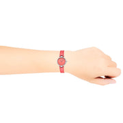 Coach Park Pink Dial Pink Leather Strap Watch for Women - 14503536