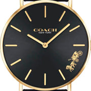 Coach Perry Black Dial Black Leather Strap Watch for Women - 14503333