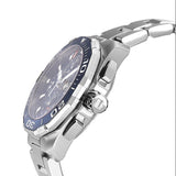 Tag Heuer Aquaracer Calibre 16 43mm Blue Dial Silver Steel Strap Watch for Men - CAY211B.BA0927