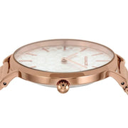 Coach Perry Silver Dial Rose Gold Mesh Bracelet Watch for Women - 14503386