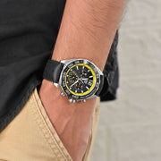 Tag Heuer Formula 1 Chronograph Black Dial Black Rubber Strap Watch for Men - CAZ101AC.FT8024