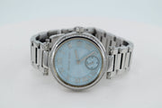 Michael Kors Skylar Quartz Blue Dial Silver Steel Strap Watch For Women - MK5988