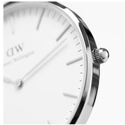 Daniel Wellington Classic St Mawes White Dial Brown Leather Strap Watch For Men - DW00100021