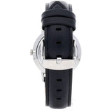 Daniel Wellington Dapper Sheffield White Dial Black Leather Strap Watch For Women - DW00100096