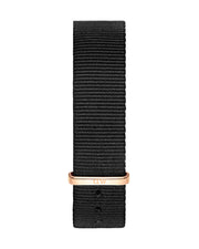 Daniel Wellington Classic Cornwall Black Dial Black NATO Strap Watch For Women - DW00100150