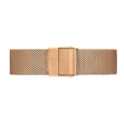 Daniel Wellington Classic Melrose Black Dial Rose Gold Mesh Bracelet Watch For Women - DW00100161