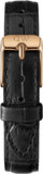 Daniel Wellington Classic Petite Reading White Dial Black Leather Strap Watch For Women - DW00100229