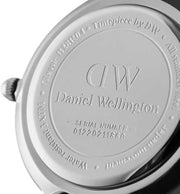 Daniel Wellington Classic Petite Reading White Dial Black Leather Strap Watch For Women - DW00100241