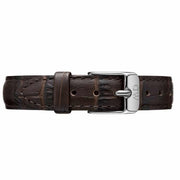 Daniel Wellington Classic Petite York White Dial Brown Leather Strap Watch For Women - DW00100244