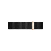 Daniel Wellington Classic Petite Cornwall White Dial Black NATO Strap Watch For Women - DW00100251