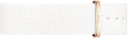 Daniel Wellington Classic Dover White Dial White Nylon Strap Watch For Women - DW00100309