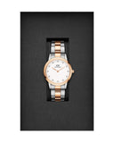 Daniel Wellington Iconic Link White Dial Two Tone Steel Strap Watch For Women - DW00100358