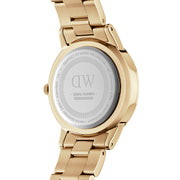 Daniel Wellington Iconic Link Unitone Gold Dial Gold Steel Strap Watch For Women - DW00100403