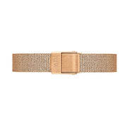 Daniel Wellington Petite Pressed Melrose White Dial Gold Mesh Bracelet Watch For Women - DW00100447