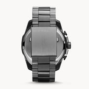 Diesel Mega Chief Chronograph Grey Dial Grey Steel Strap Watch for Men - DZ4282