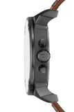 Diesel Mr Daddy Chronograph Grey Dial Brown Leather Strap Watch For Men - DZ7413