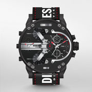 Diesel Mr. Daddy 2.0 Quartz Black Dial Black Nylon Strap Watch For Men - DZ7433