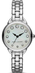 Marc Jacobs Betty Mother of Pearl White Dial Silver Steel 