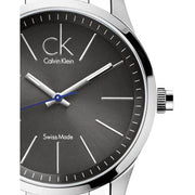 Calvin Klein Bold Grey Dial Silver Steel Strap Watch for Men - K2241107