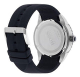 Hugo Boss Volane Chronograph Grey Dial Black Silicone Strap Watch for Men - 1513953