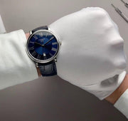 Tissot Carson Premium Blue Dial Blue Leather Strap Watch For Men - T122.410.16.043.00